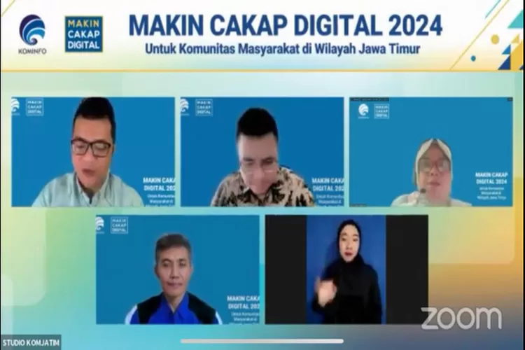 Kementrian Kominfo RI menyelenggarakan webinar #MakinCakapDigital2024 untuk segmen komunitas di wilayah Kota Malang, Jawa Timur bertema: Menjadi Netizen yang Bijak Dalam Bermedia Sosial. (Istimewa )