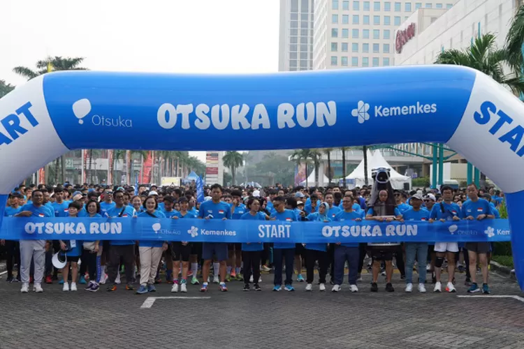 Otsuka Group Indonesia menggelar acara Otsuka Run 2024 untuk meluncurkan Program Kesehatan Pekerja sebagai bentuk kerja sama dengan Kementerian Kesehatan . (Istimewa )