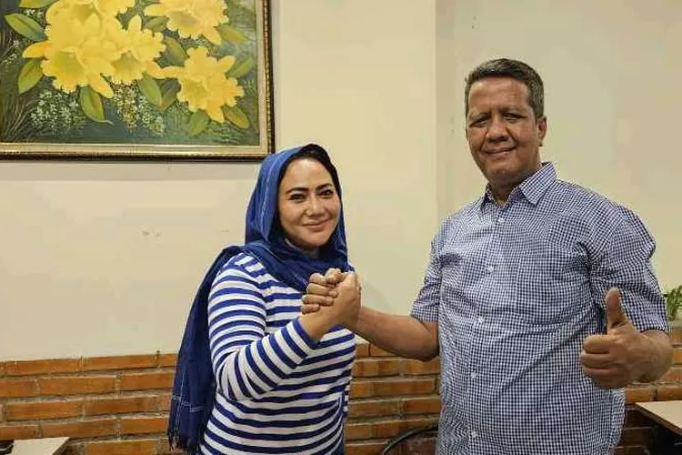 Balon Wali Kota Solo Diah Warih Anjari saat bertemu Ketua DPC Partai Demokrat Solo Supriyanto  (istimewa)