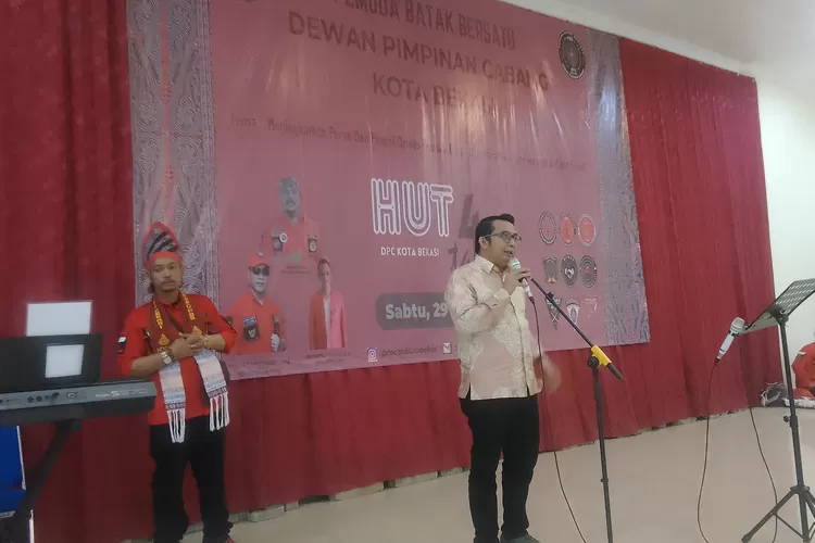Ketua DPC PKB Kota Bekasi, Rizki Topananda mendukung peran aktif semua elemen masyarakat dalam pembangunan di wilayahnya pada perayaan HUT DPC PBB ke-4 tahun pada Sabtu (29/6/2024). (FOTO: Dharma/Suarakarya.id)