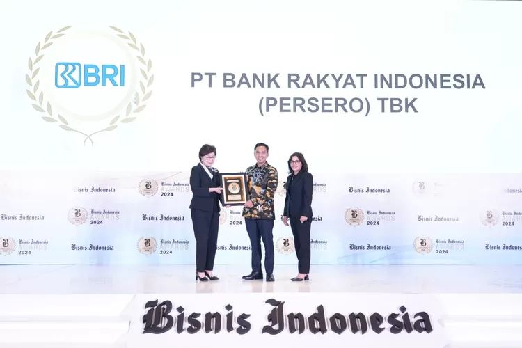 BRI Dinobatkan Sebagai Bank Persero Dengan Kinerja Terbaik Pada Penghargaan Bisnis Indonesia Award (BIA) 2024 (foto: doc. BRI)