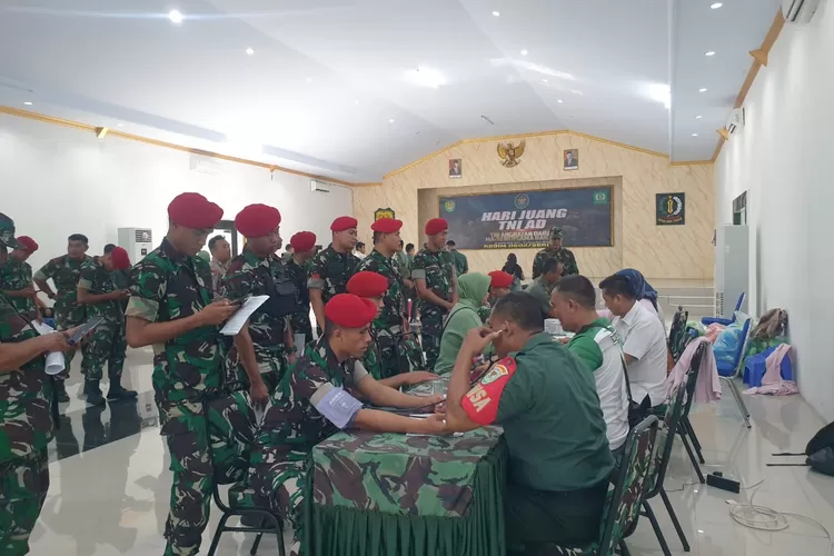 Peringati Hari Juang Kartika, Grup 1 Kopassus Gelar Kegiatan Donor ...