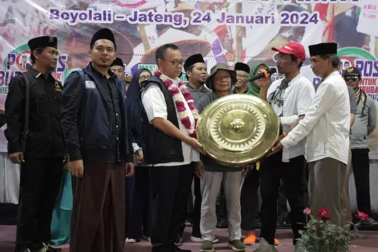 Ikrar komitmen kuat berbagai elemen warga Boyolali untuk memenangkan pasangan calon (paslon) Anies Baswedan-Muhaimin Iskandar pada Pilpres 2024