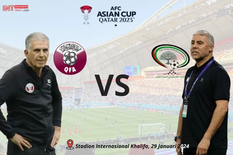Head to Head Timnas Qatar vs Palestina Piala Asia 2023 (Imaduddin Badrawi / Indonewstoday.com)