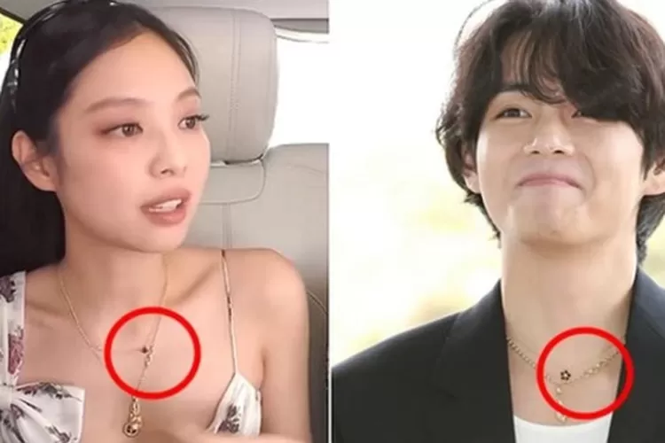 Kilas Balik Barang Couple Jennie Blackpink Dan V Bts Kalung Penuh