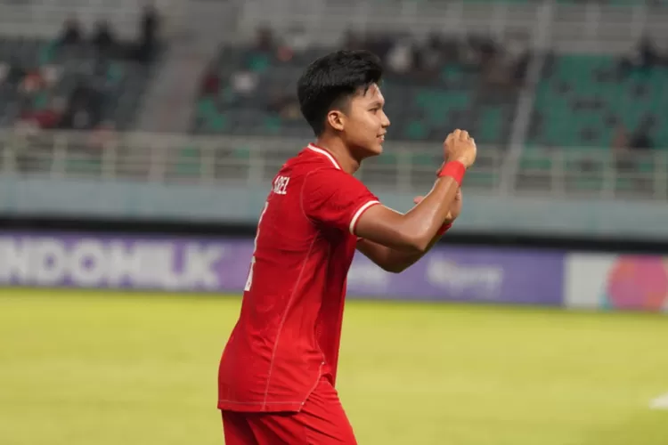 Selebrasi Kadek Arel setelah mencetak gol ke gawang Filifina di turnamen Asean U19 Championship (PSSI)