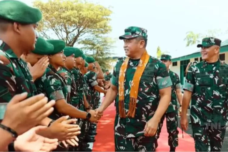 Potret saat Kasad, Jendral TNI Maruli Simanjuntak Berkunjung ke KOREM 041/GARUDA EMAS, Selasa 11 Maret 2025 (instagram.com/tni_angkatan_darat)