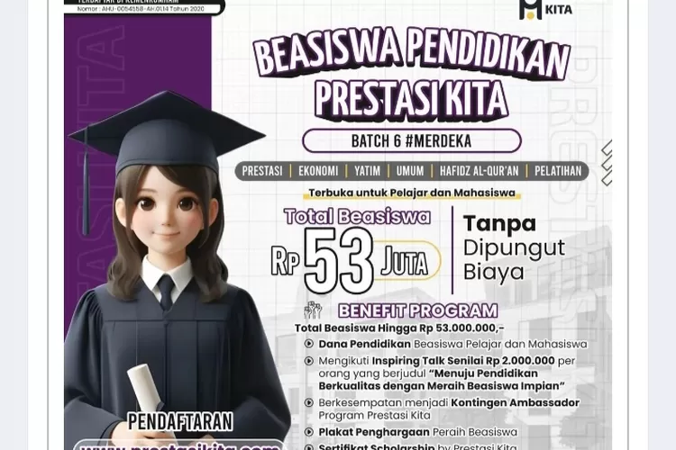 Pelajar Dan Mahasiswa Merapat! Yuk Ikuti Program Beasiswa Pendidikan ...