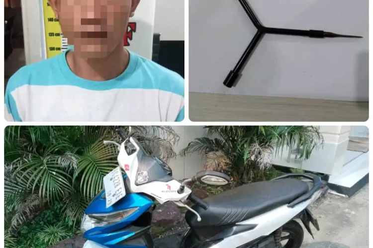 Satreskrim Polres Lahat Ungkap Kasus Percobaan Pencurian Sepeda Motor di Gunung Gajah (Frekuensinews )