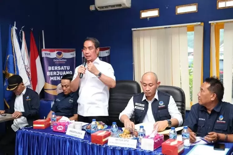 Fauzi Amro Lakukan Kunjungan Kerja ke DPD NasDem Lubuklinggau, Dorong Penguatan Infrastruktur Menuju Pilkada 2029 (Frekuensinews )