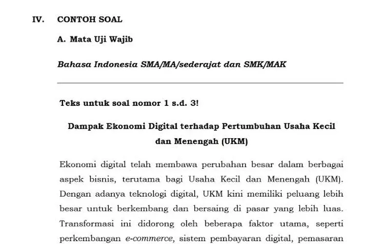TKA Bahasa Indonesia: Strategi Membaca Teks Informasi dan Fiksi untuk SMA/MA/SMK yang Bikin Sukses! (Frekuensinews )
