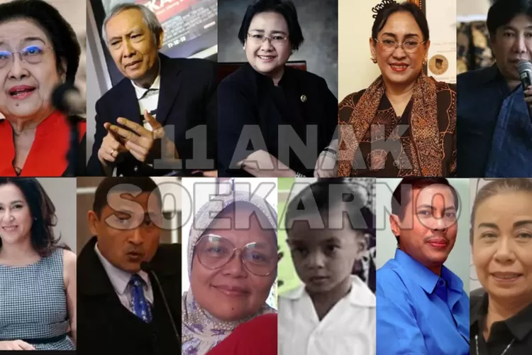 Mengenal 11 Anak Soekarno Dari 9 Istrinya, Dari Tim Kampanye Presiden ...