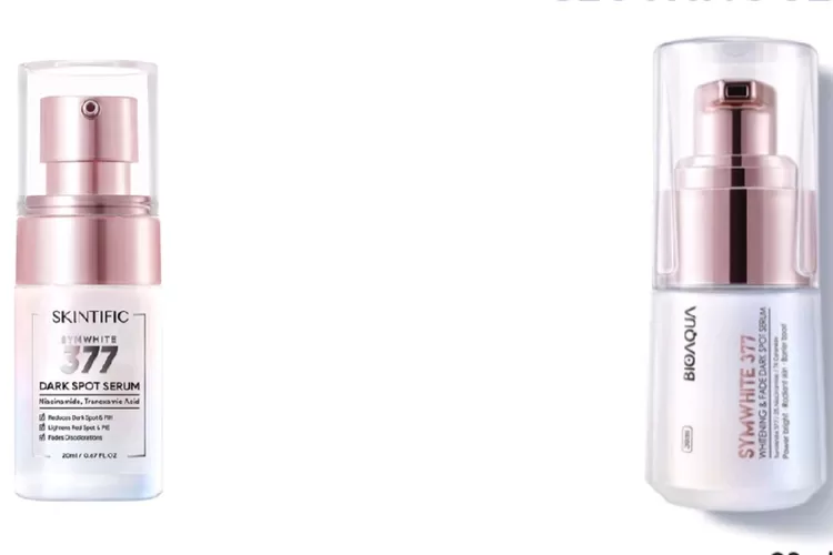 Skintific Symwhite 377 Vs Bioaqua Whitening 377 Battle Skincare Review Produknya beda banget harganya!  Tapi apakah kualitasnya sama?