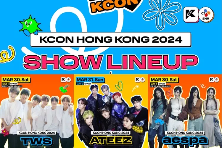 SHOW line up KCON HONG KONG 2024 selama dua hari, ada ATEEZ, aespa