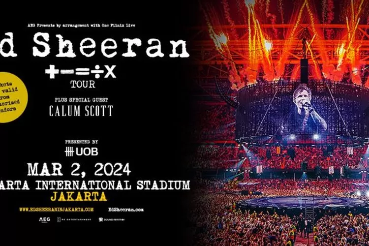 Mathematics Tour 2024 Ed Sheeran siap Mengguncang Jakarta, cek