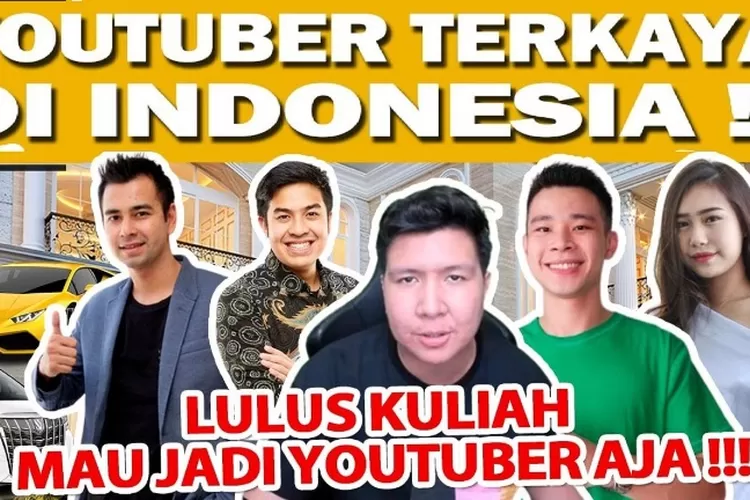 20 YouTuber Indonesia Paling Kaya Dengan Subscriber Terbanyak, Mana ...