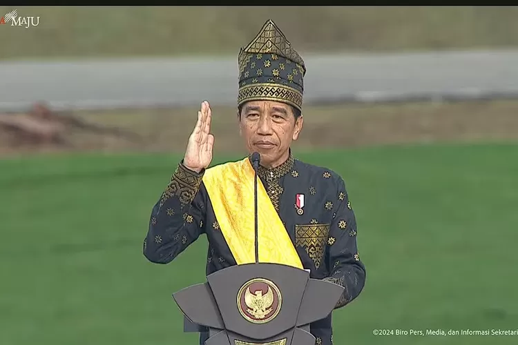  Jokowi pimpin upacara Peringatah Hari Kelahiran Pancasila 1 Juni 2024. (YouTube/@SekretariatPresiden) 