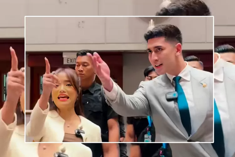 Nemenin Verrell Bramasta ngantor di Senayan, Fuji didoakan netizen jadi ibu dewan (Kolase tangkapan layar Instagram @bramastavrl )