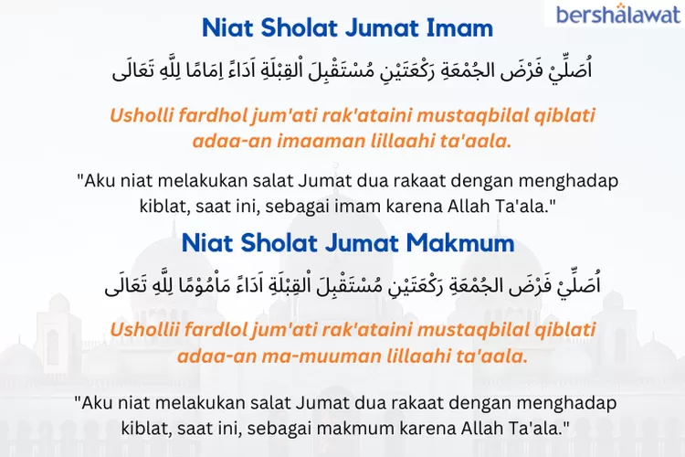 Niat Sholat Jumat Imam Dan Makmum Pria Baca Yuk Di Hari Jumat