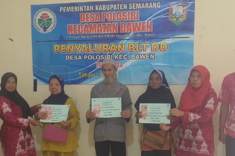 Pencairan bantuan BLT Dana Desa. 9 bansos siap cair di bulan Ramdhan. (Koramil Bawen Semarang)