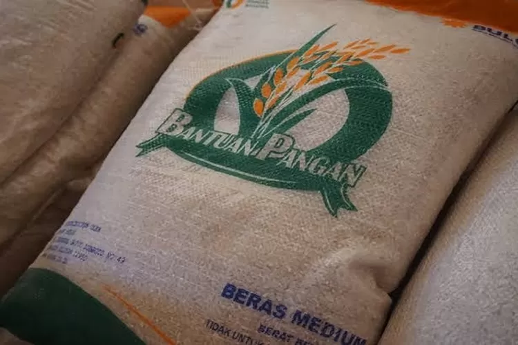Ilustrasi pencairan bansos beras 10 kilogram. (madiunkab go.id)