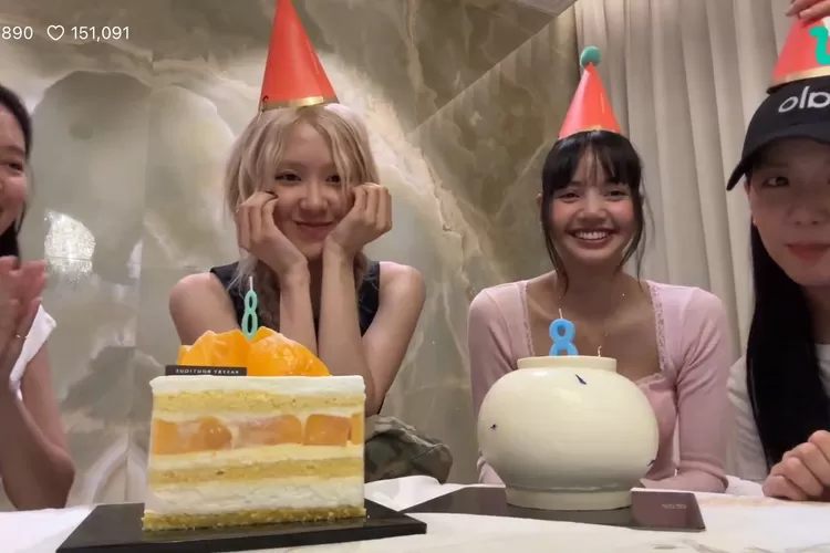 Momen Perayaan Anniversary ke-8 BLACKPINK. (x.com/@GhoulPinks)