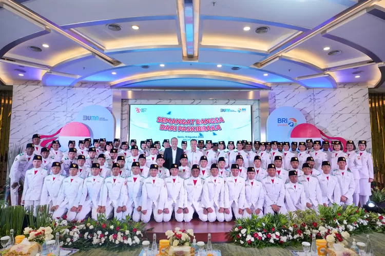 BRI Berikan Beasiswa untuk Paskibraka dan Tenaga Pendukung HUT ke-79 RI
