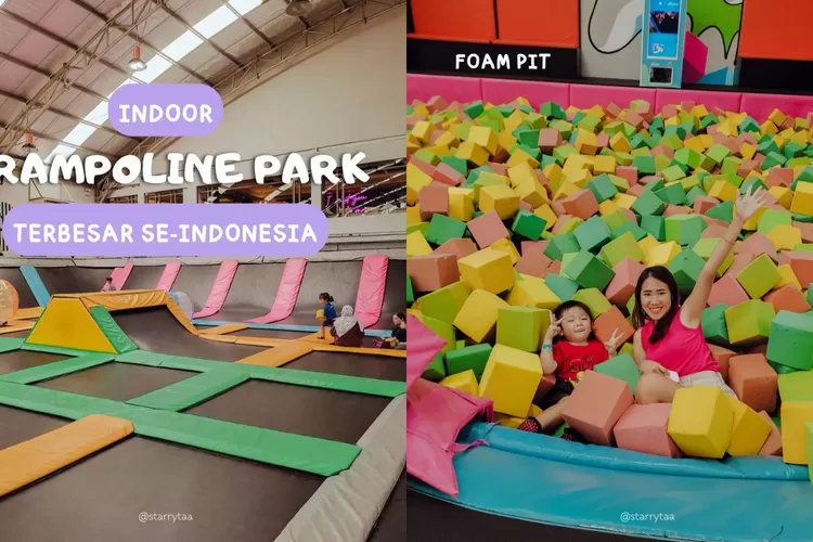 Wisata Anti Mainstream Ke Trampoline Park Terbesar di Indonesia, Hempas Inner Child Bonus Bakar Kalori!