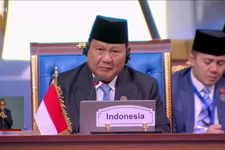 Bicara di KTT D-8, Presiden Prabowo Singgung Solidaritas Negara Muslim Terhadap Palestina dan Suriah (YouTube Sekretariat Presiden)