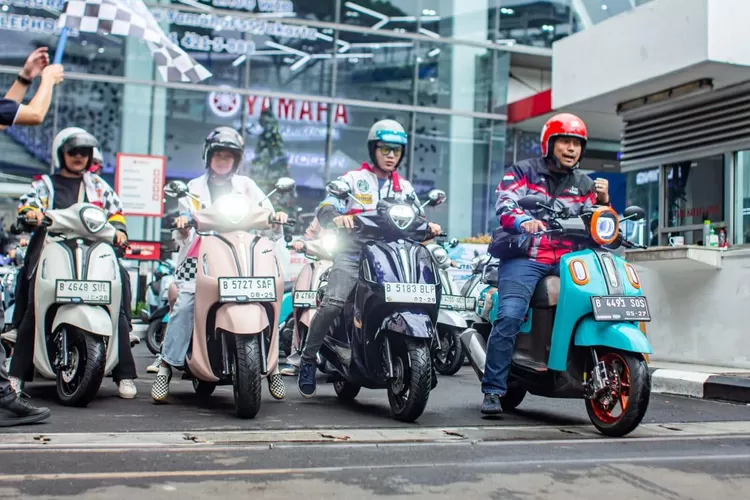 Keseruan Classy Rally Yamaha Bersama 150 Pengguna Fazzio dan Grand Filano