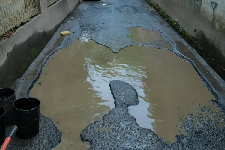 Lama Tak Diperbaiki, Wakil Walikota Bogor Jenal Mutaqin Tinjau Lokasi Jalan Rusak