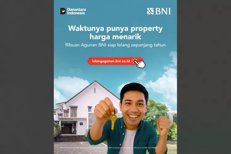 BNI lelang ribuan aset properti mulai Rp50 juta, hadir sepanjang 2025 dengan sistem online yang mudah dan transparan.