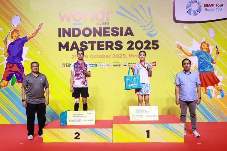 Indonesia sapu empat gelar di wondr by BNI Indonesia Masters 2025, bukti nyata komitmen BNI dukung atlet muda.