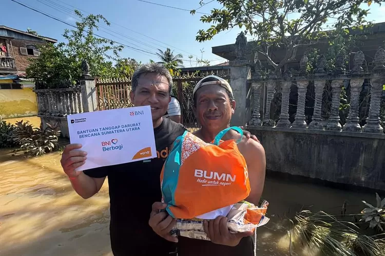 BNI memperluas bantuan tanggap darurat bagi masyarakat dan pegawai terdampak bencana di Sumatera melalui distribusi logistik dan monitoring lapangan bersama Keluarga Besar BUMN.