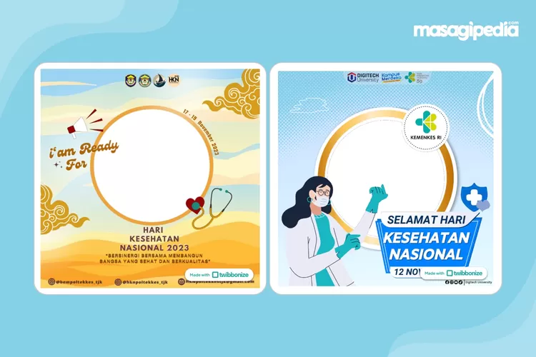 14 Link Twibbon Hari Kesehatan Nasional (HKN) Ke-59 Tahun 2023 Unik ...