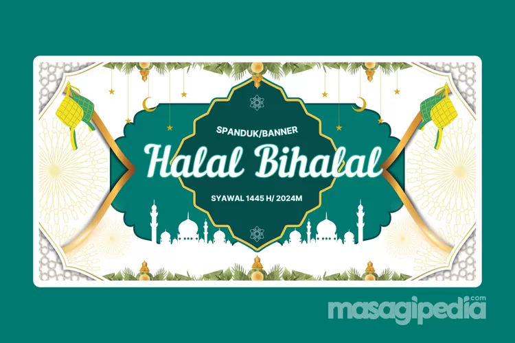 12 Desain Banner Dan Spanduk Halal Bihalal 2024 Desain Elegan, Keren ...