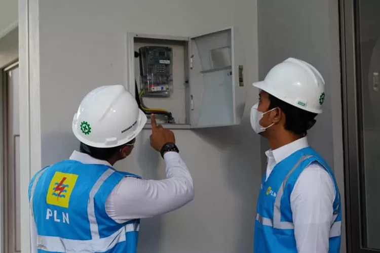 Ilustrasi Petugas PLN sedang memeriksa meteran listrik pelanggan PLN. (pln.co.id)