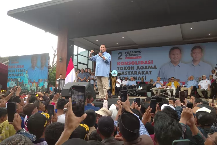Kunjungi Tasik, Santri dan Warga Sambut Prabowo Subianto Dengan Panggilan &ldquo; Pak Gemoy&rdquo; (Irpan Wahab Muslim/Ayotasik.com)