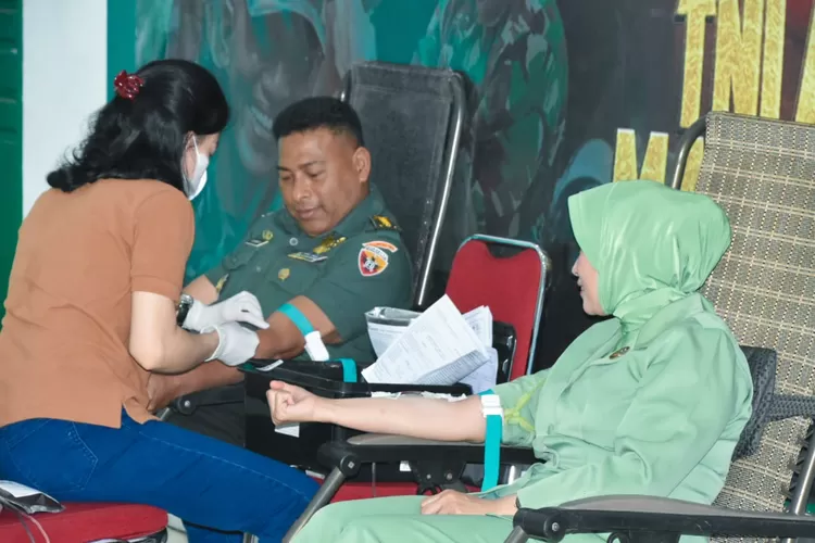 Hari Juang TNI AD, Korem 161/Wira Sakti Gelar Donor Darah, Diikuti 350 ...