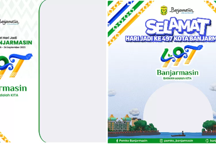 Gratis! 15 Link Twibbon Keren Hari Jadi Kota Banjarmasin Ke-497 Dan ...