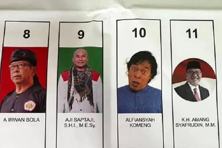 Surat Suara Pemilhan DPD RI Jabar (Topmedia.co.id / Istimewa)