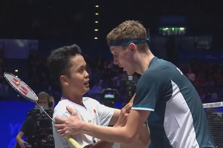Kemenangan Ginting pada All England 2024 yang Membuat  Axelsen Marah (Topmedia.co.id / Istimewa)