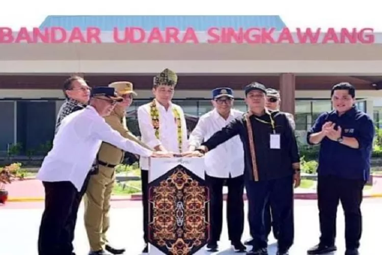 Presiden Jokowi Meresmikan Bandar Udara Singkawang, Tepatnya di Kalimantan Barat. (Topmedia.co.id / Istimewa)