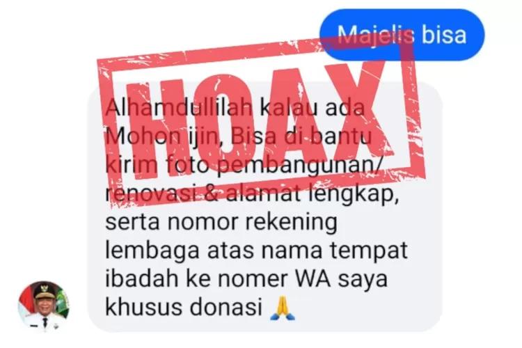 Hoax Nomor Hp Pj Gubernur Banten. Foto: TOPMEDIA / Biro Adpim Banten