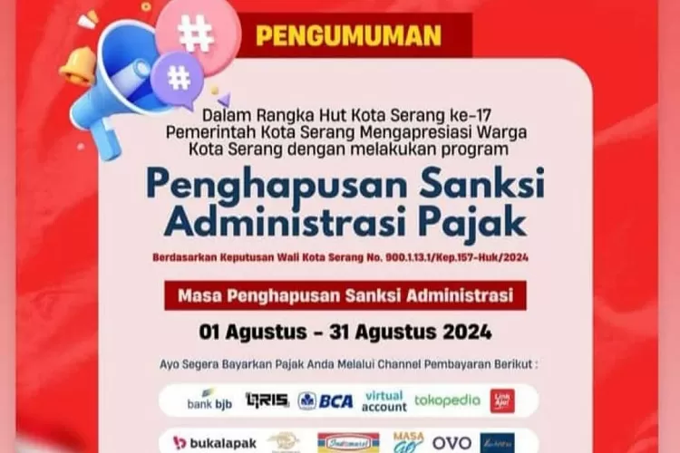 Program Menarik Bapenda Kota Serang (Topmedia.co.id / Instagram)