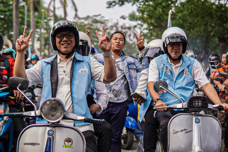 Bakal Calon Wali Kota dan Wakil Wali Kota Cilegon, Helldy Agustian dan Alawi Mahmud (TOPmedia/Firasat Nikmatullah)