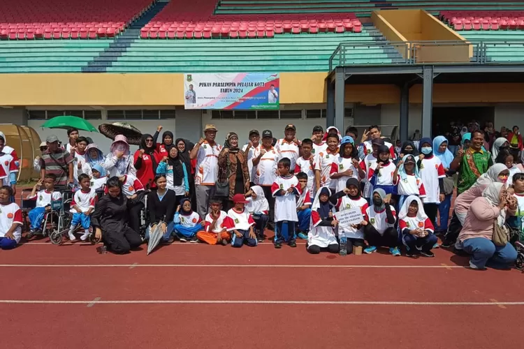 Ratusan Atlet Disabilitas Kota Cilegon ikuti ajang seleksi Peparkot Cilegon. (TOPmedia/Firasat Nikmatullah)