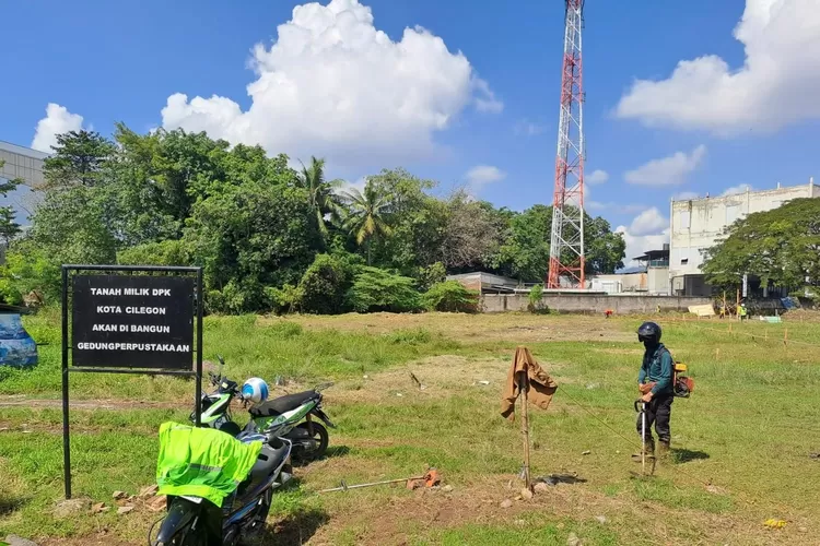 Lokasi bakal pembangunan gedung perusahaan di Sukmajaya, Jombang, Kota Cilegon (TOPmedia/Firasat Nikmatullah)