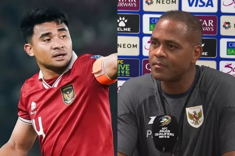 Pemain Timnas Indonesia, Asnawi Mangkualam (kiri) dan Pelatih Tim Garuda, Patrick Kluivert. (Instagram.com/@asnawi_bhr - Dok. PSSI)