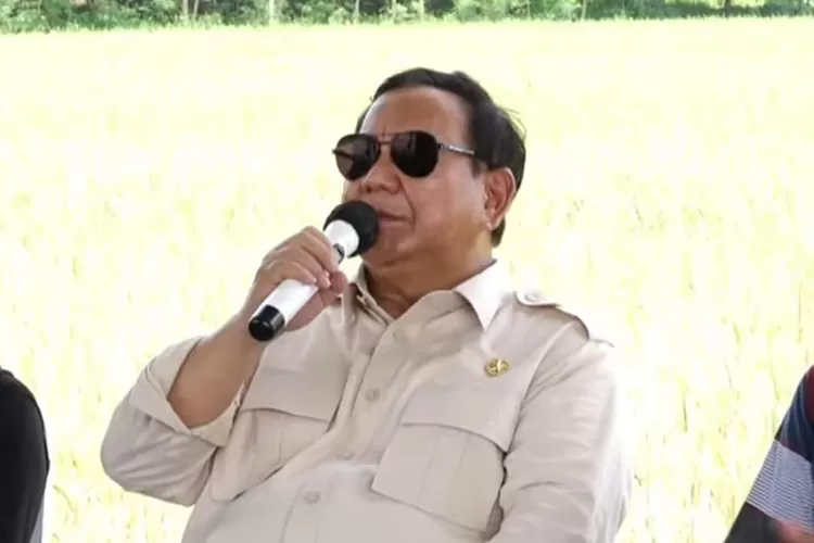 Presiden Prabowo di Majalengka pada Senin, 7 April 2025.